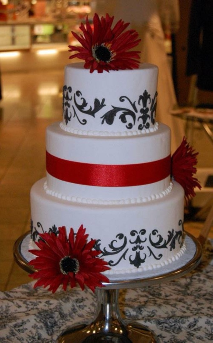 Signature tiered wedding cake